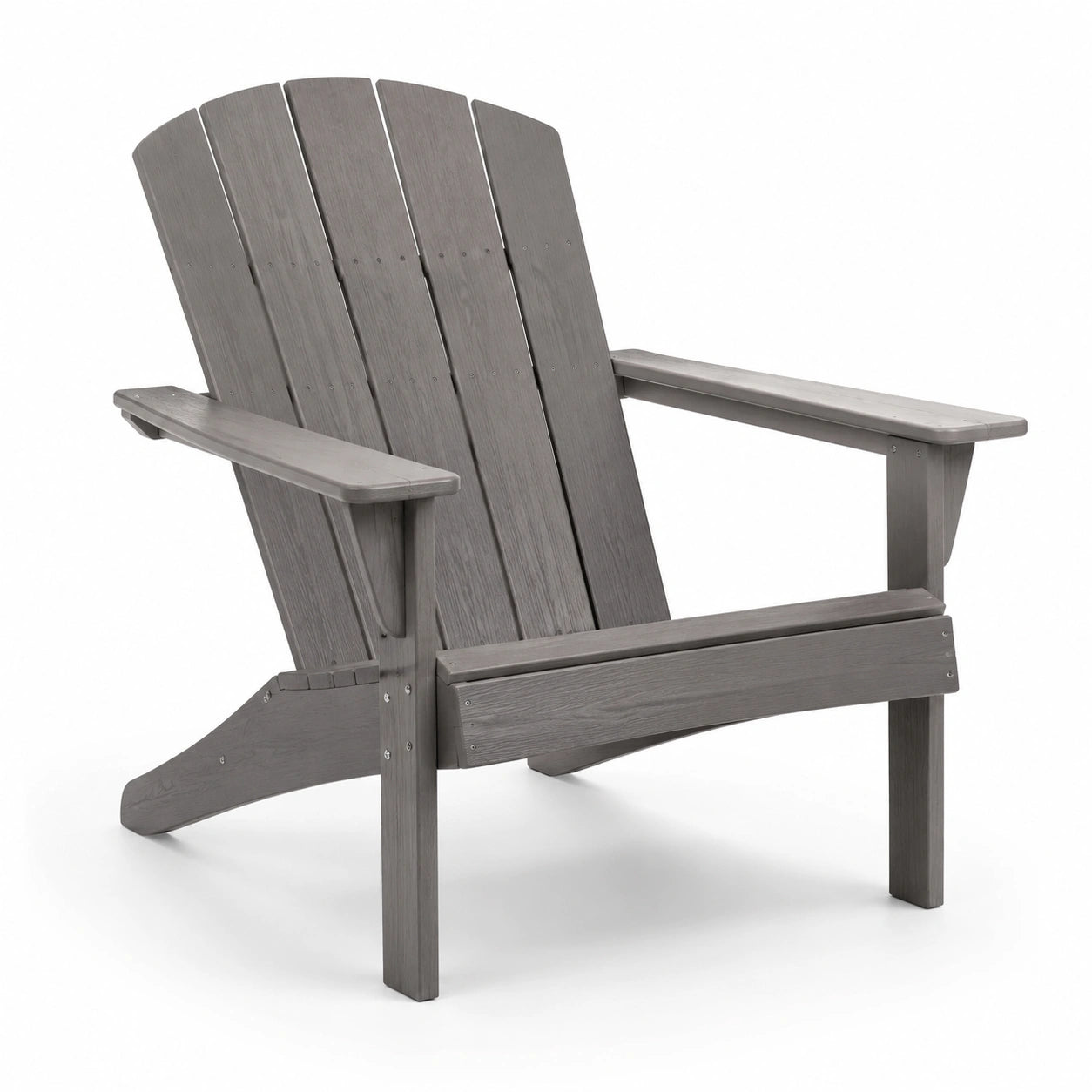 Sedia Adirondack in legno grigio per esterni