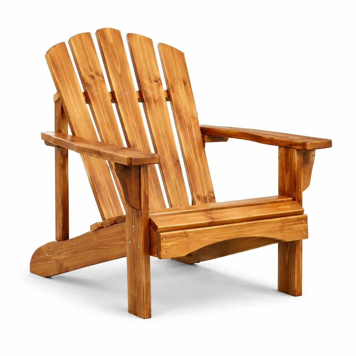 Sedia Adirondack in Legno Massello di Cedro per Esterni Marrone 90x82x89 cm