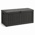 Baule da giardino in plastica 120x50x60 cm antracite